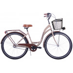 Mestský bicykel 28" Kozbike K29 3 prevodový Bežovo - hnedý